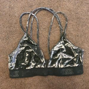 Velvet Olive Green Bralette